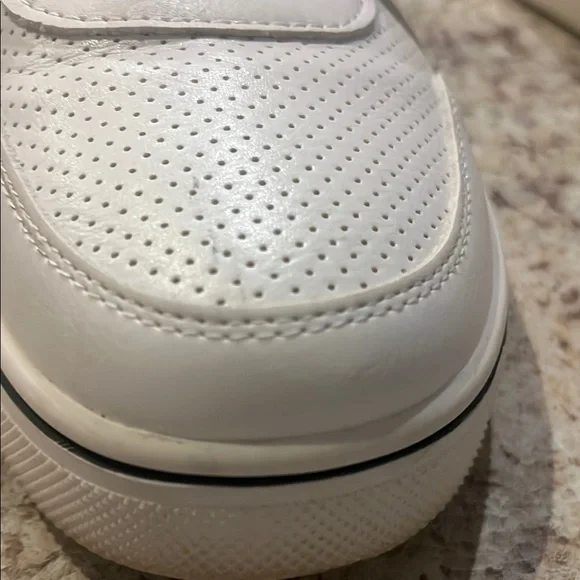 MIA White Sneakers with Leopard Print Accent - Picture 5 of 6